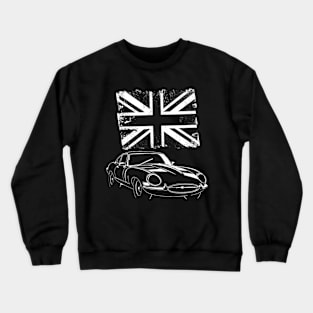 Jaguar E-Type - british flag Crewneck Sweatshirt